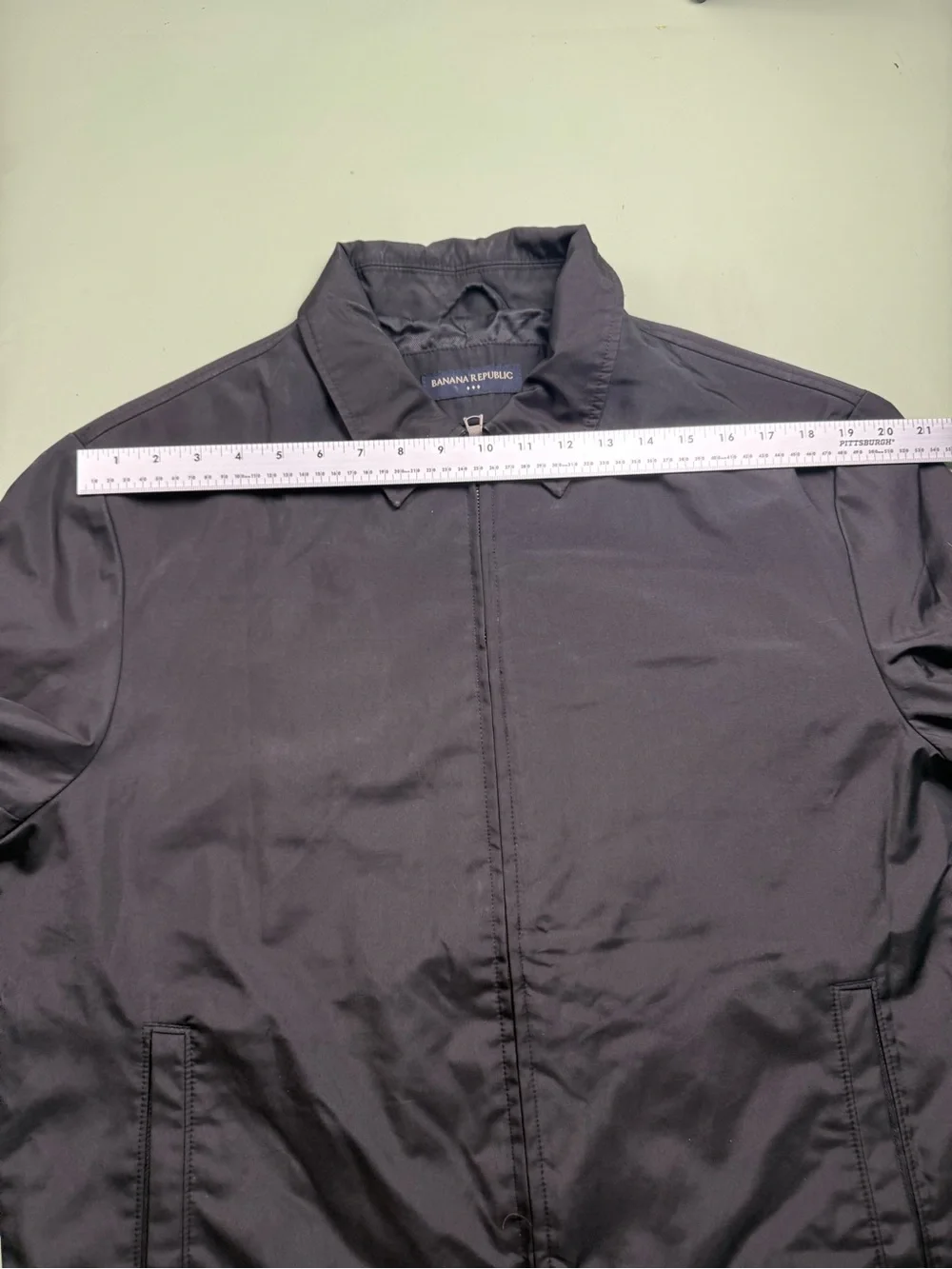 Banana Republic Black Full‎ Zip Lightweight Jacket Men’s Large